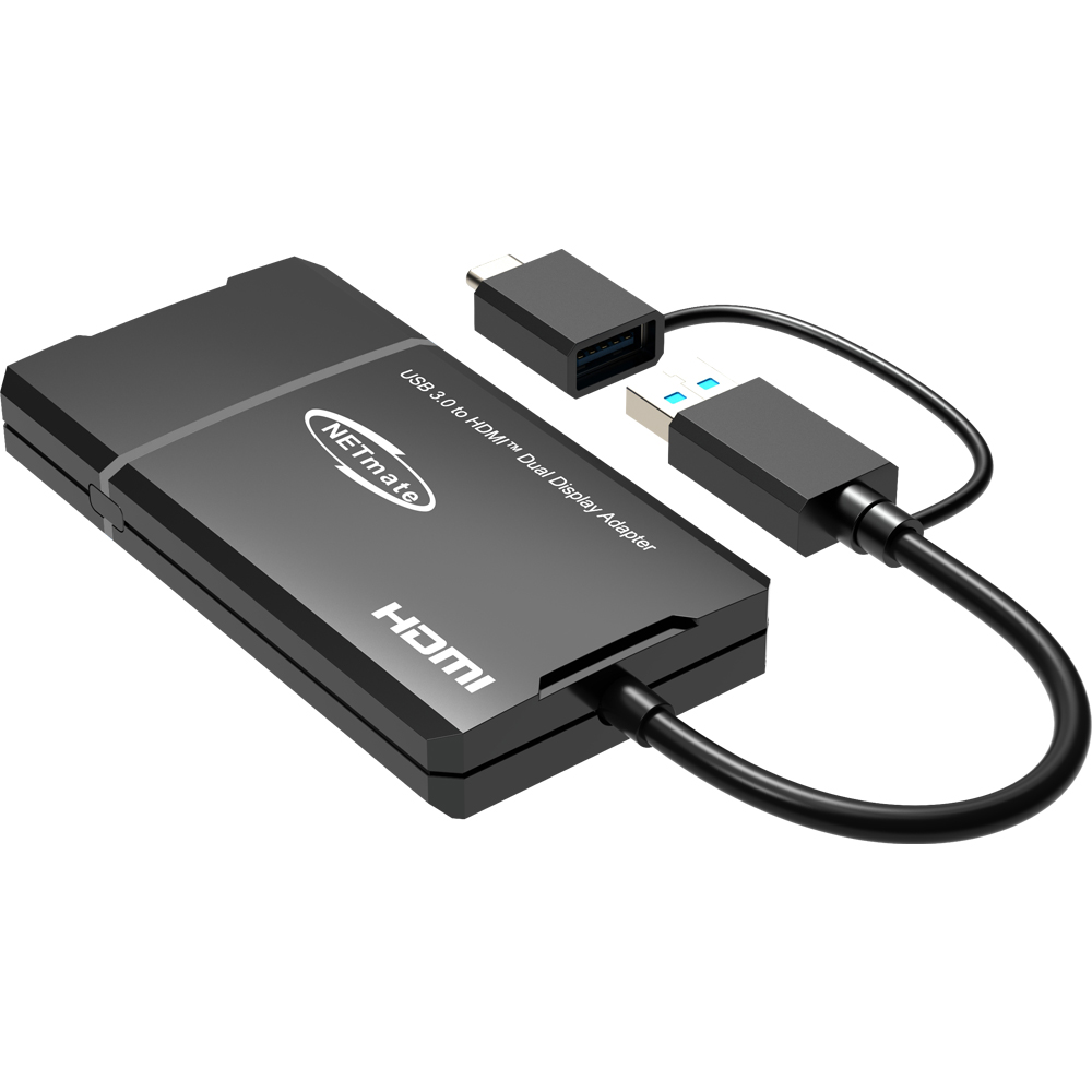 강원전자 넷메이트 USB3.0 to 듀얼 HDMI 컨버터 NM-UHM01