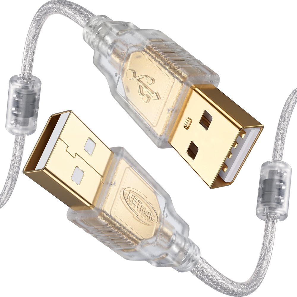 강원전자 넷메이트 프리미엄 USB2.0 AM-AM 투명 케이블 3m NM-PUA230S