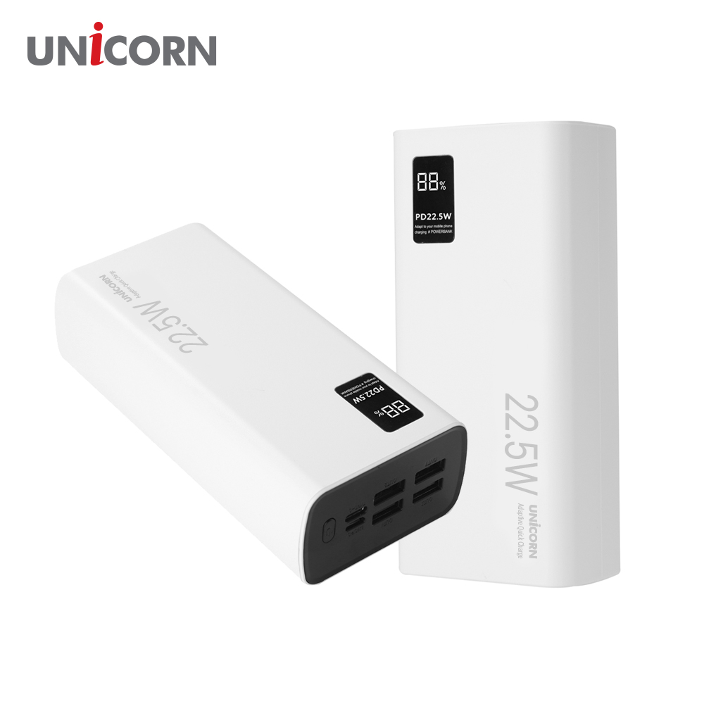 유니콘 30000mAh 대용량 고속충전 PD3.0 QC3.0 PD22.5W보조배터리 PD-30000M