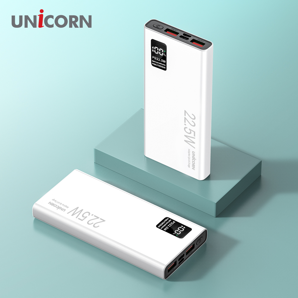 유니콘 PD3.0 QC3.0 초고속충전 10000mAh C타입 22.5W고출력 보조배터리 PD-10000M