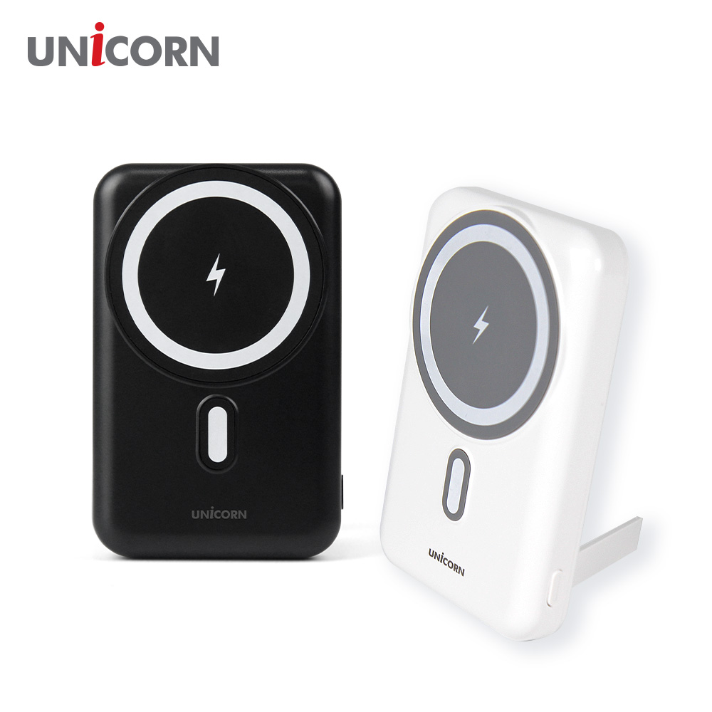 유니콘 무선고속충전 보조배터리 블랙 대용량 10000mAh+맥세이프링 PD-10000BW-BK