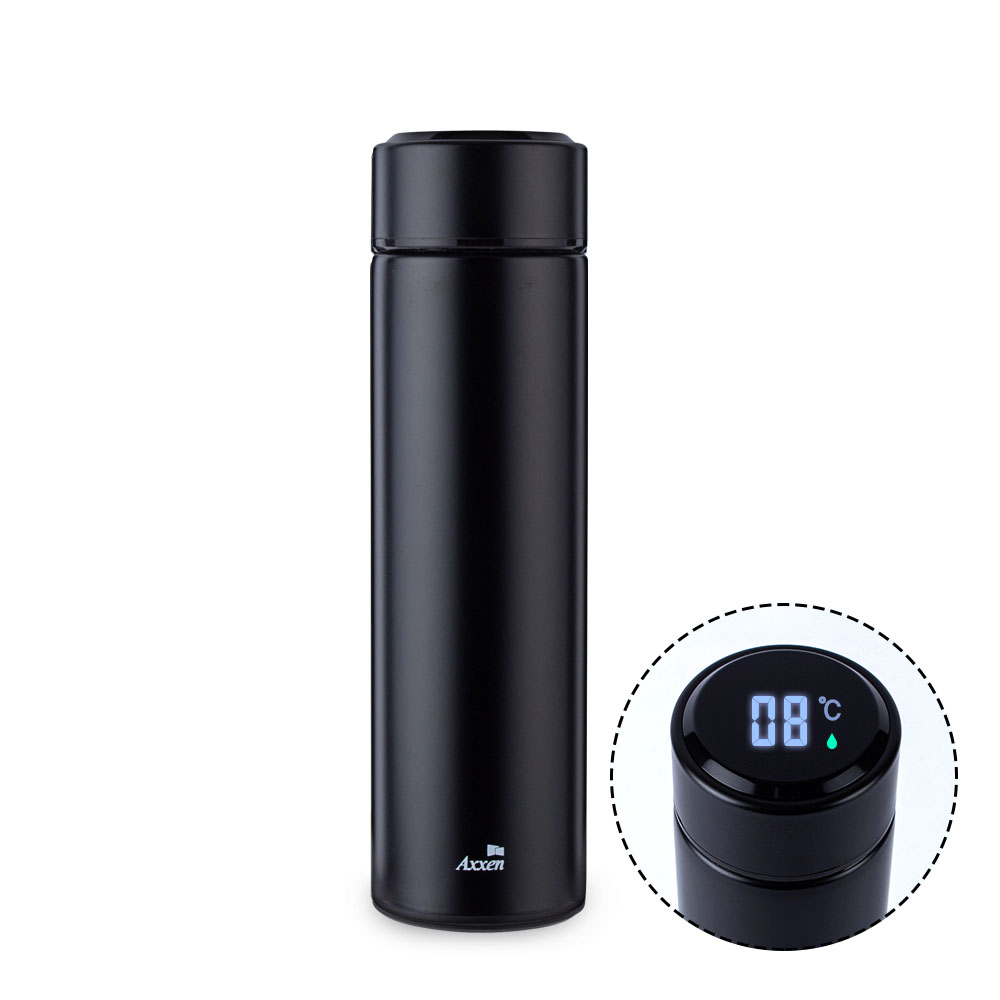 액센 SK100 온도표시 LED 텀블러 블랙