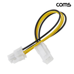 Coms ATX 4핀 메인보드 P4 보조전원 연장 케이블 20cm 12V 전용