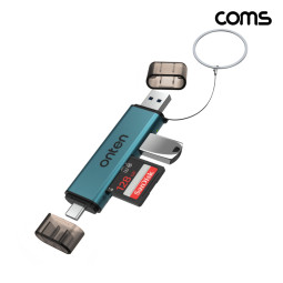 Coms USB A 3.0 + C타입 멀티허브 카드리더 480Mbps
