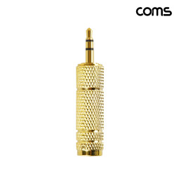 Coms 스테레오 젠더 6.5mm MONO Femle to 3.5mm ST male 골드커넥터 모노