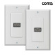 Coms HDMI 월 플레이트 1포트 2개 1세트