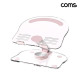 Coms 아크릴 태블릿 거치대 투명 분홍 Pink 접이식