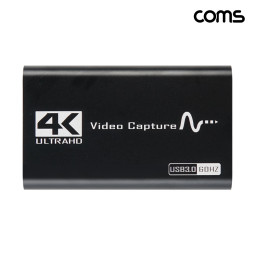 Coms USB 3.0 HDMI 캡쳐카드 스트리밍 실시간 비디오 녹화 C타입 변환젠더 제공 캡쳐보드
