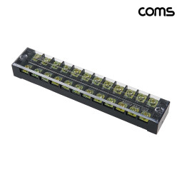 Coms TB-2512L 고정식 단자대 600V 25A 터미널 블록 나사 체결식