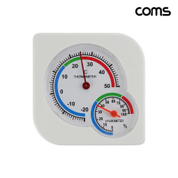Coms 아날로그 온습도계 탁상용 벽걸이용 겸용