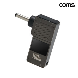 Coms C타입 PD 변환 젠더 100W 20V 꺾임 고리형 외경 3.0 내경 1.1