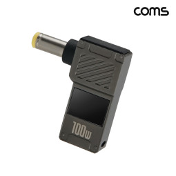 Coms C타입 PD 변환 젠더 100W 20V 꺾임 고리형 외경 5.5 내경 2.5