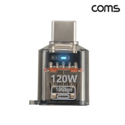 Coms USB 3.0 to C타입 변환 젠더 FM 고리형 120W 10Gbps LED