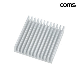 Coms 쿨러 방열판 알루미늄 35mm x 38mm x 8mm white
