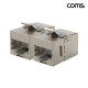 Coms 키스톤형 커플러 90도 꺾임 CAT.6 8P8C 2개입