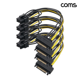 Coms SATA 전원 케이블 20cm VGA 변환 PCB to VGA 8P 4개입