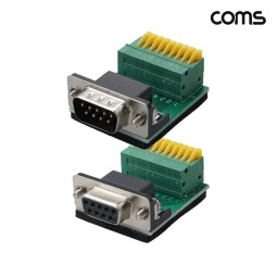 Coms 조합 커넥터 시리얼 RS232 2열 9핀 제작용 M 1개 F 1개 2개입