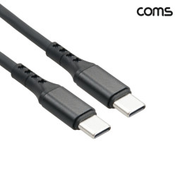 Coms C to C타입 스프링 케이블 최대 1.5M 20V 60W 고속충전