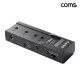 Coms 클론 2BAY SSD HDD 도킹 컨버터 듀얼 복사 복제 USB3.2