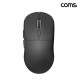 Coms 블루투스 5.1 2.4Ghz 듀얼모드 마우스 Black 충전식 조용한 무소음 클릭 하루종일 가벼운 사용감