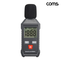 Coms 디지털 소음 측정기 최대 130dB 소음계 테스터기 층간소음 데시벨