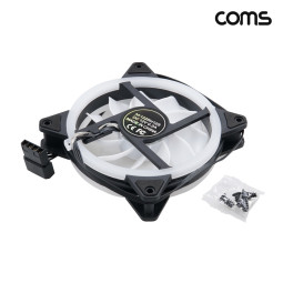 Coms 레인보우 쿨러 케이스 120mm Rainbow LED Cooler 쿨러 팬