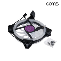 Coms 레인보우 쿨러 케이스 CASE 120mm Rainbow LED Cooler 쿨러 팬