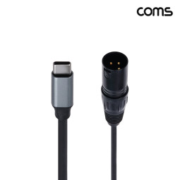 Coms C타입 캐논 변환 케이블 1.5m USB C to XLR Canon 3P