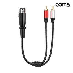 Coms 캐논 XLR 3핀 to 2RCA 오디오 변환 케이블 30cm