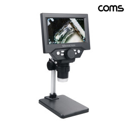 Coms 1000배율 5.5형 LCD 디지털 모니터 현미경 무선 충전