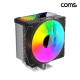 Coms CPU 쿨러 120mm ARGB 인텔 AMD 온도확인 디스플레이