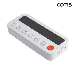 Coms LCD 디지털 타이머 시계 스톱워치 자석형 소리 조절 무소음
