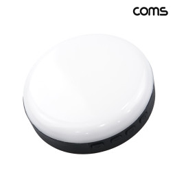 Coms LED 스마트폰 라이트 원형 카메라 조명 색온도조절 밝기조절
