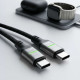 넥스트유 USB C to C 충전 케이블 60W LED 3m CC8703