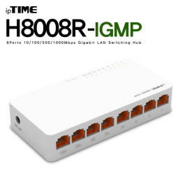 ipTIME 8포트 기가비트 스위칭 허브 H8008R-IGMP