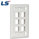 LS전선 아울렛 페이스 플레이트 6구 LS-FP-US-6PORT