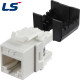 LS전선 CAT.6A UTP 키스톤잭 (화이트) LS-MJ-UC6A-WH-ERI
