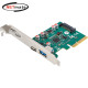 강원전자 넷메이트 USB3.1 Gen2 2포트 PCI Express 카드(슬림PC겸용) NM-SWC07N