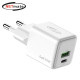 강원전자 넷메이트 USB PD 25W GaN 초고속 멀티 충전기 NM-GN025W