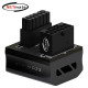 강원전자 넷메이트 600W 12VHPWR 변환 어댑터 (알루미늄 블랙/STD 180도) [EZDIY-FAB] NM-DPI1898