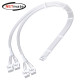 강원전자 넷메이트 12VHPWR to PCI-E 8핀x4 변환 슬리빙 케이블 0.45m (올화이트) [EZDIY-FAB] NM-DPR1852