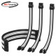 강원전자 넷메이트 PSU 연장 18AWG 슬리빙 케이블 세트 (블랙/화이트 4종) [EZDIY-FAB] NM-DPI1244