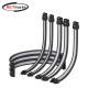 강원전자 넷메이트 PSU 연장 16AWG 슬리빙 케이블 0.3m (블랙/화이트 6종) [EZDIY-FAB] NM-DPR0361