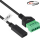 강원전자 넷메이트 USB2.0 CF / 터미널 블록 케이블 1m NM-TG07