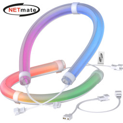 강원전자 넷메이트 수냉쿨러용 ARGB 튜브 커버 330mm(2PACK) [EZDIY-FAB] NM-DPI1293