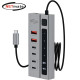 강원전자 넷메이트 USB3.2 C타입 6포트 허브(PD충전 2포트) NM-UBC3124