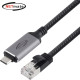 강원전자 넷메이트 랜케이블 일체형 USB Type C 기가비트 랜카드 (3m) NM-UCRJ30