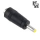 강원전자 KW 5.5x2.1 to 4.0x1.7mm 아답터 변환 잭 KW-DC4017