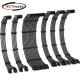 강원전자 넷메이트 PSU 연장 16AWG 슬리빙 케이블 세트 (카본/그레이 6종) [EZDIY-FAB] NM-DPI2286