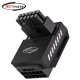 강원전자 넷메이트 600W 12V-2x6 변환 어댑터 (알루미늄 블랙/RVS 90도) [EZDIY-FAB] NM-DPI18930